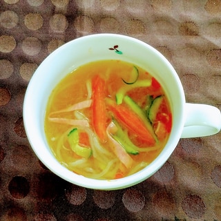 冷製ピリ辛春雨スープ